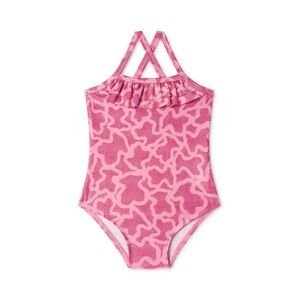 Jednodílné dětské plavky Tous růžová barva