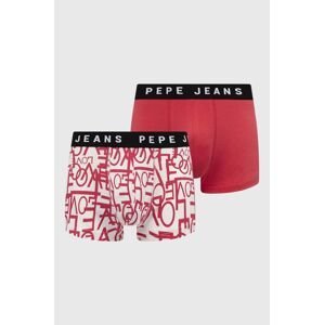 Boxerky Pepe Jeans pánské, růžová barva