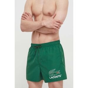 Plavkové šortky Lacoste zelená barva