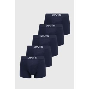 Boxerky Levi's 5-pack pánské, tmavomodrá barva