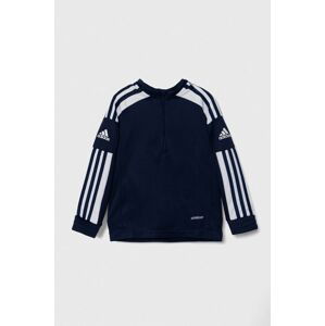 Dětská mikina adidas Performance SQ21 TR TOP Y tmavomodrá barva, vzorovaná