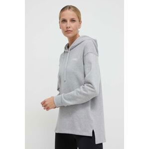 Tepláková mikina adidas TERREX šedá barva, s kapucí, IB6567