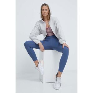 Bavlněná mikina adidas by Stella McCartney dámská, šedá barva, s kapucí, s potiskem, IT8268