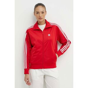 Mikina adidas Originals dámská, červená barva, s aplikací, IP0602