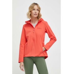 Outdoorová bunda Jack Wolfskin Bornberg Hoody červená barva