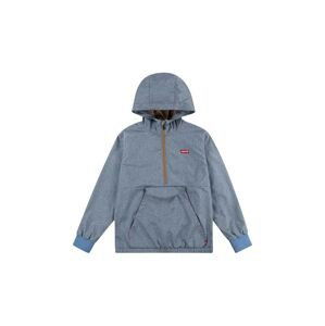 Dětská bavlněná mikina Levi's LVB CHAMBRAY ANORAK s kapucí, hladká