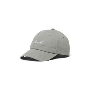 Kšiltovka Herschel Sylas Stonewash Cap šedá barva, hladká