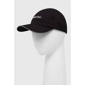 Kšiltovka Calvin Klein Performance černá barva, s aplikací