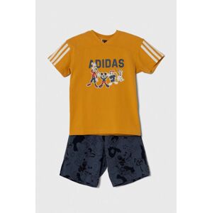 Dětská souprava adidas x Disney žlutá barva