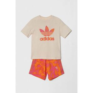 Dětská souprava adidas Originals růžová barva