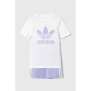 Dětská souprava adidas Originals fialová barva