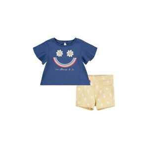 Kojenecká sada Levi's LVG SMILEY FLOUNCE TEE & SHORT žlutá barva