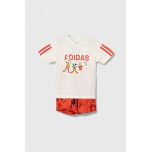 Dětská souprava adidas x Disney červená barva