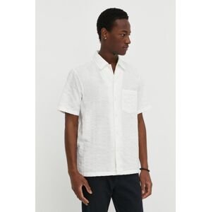 Bavlněná košile Marc O'Polo bílá barva, regular, s klasickým límcem