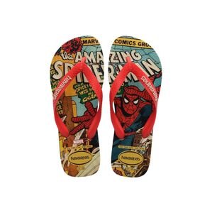 Dětské žabky Havaianas TOP MARVEL CLASSICS červená barva