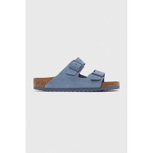 Semišové pantofle Birkenstock Arizona modrá barva, 1026729