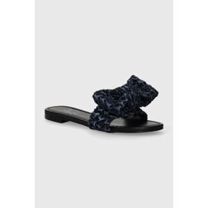 Pantofle AGL Summer Goffre dámské, tmavomodrá barva, D656076PHK7670A976