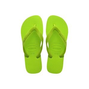 Žabky Havaianas TOP dámské, zelená barva, na plochém podpatku, 4000029.1411