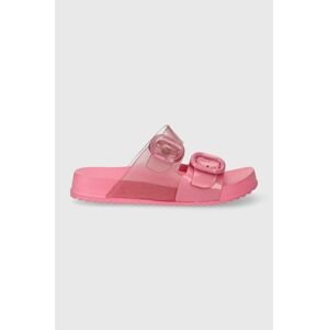 Dětské pantofle Melissa COZY SLIDE růžová barva