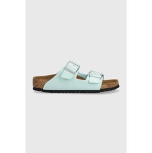 Dětské pantofle Birkenstock Arizona Kids BF tyrkysová barva