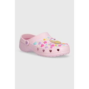 Dětské pantofle Skechers HEART CHARMER UNICORN DELIGHT růžová barva