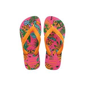 Dětské žabky Havaianas KIDS TOP FASHION růžová barva