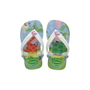 Dětské žabky Havaianas BABY PEPPA PIGE bílá barva