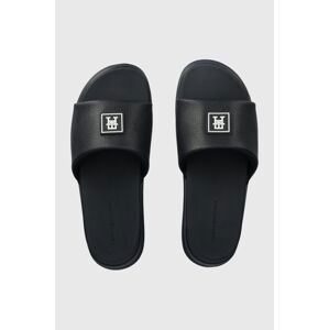 Pantofle Tommy Hilfiger DUAL DENSITY TH POOL SLIDE pánské, tmavomodrá barva, FM0FM05016