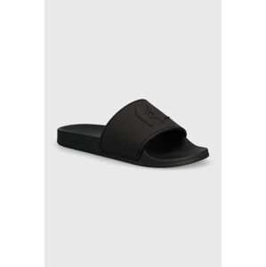 Pantofle Karl Lagerfeld KONDO pánské, černá barva, KL70015