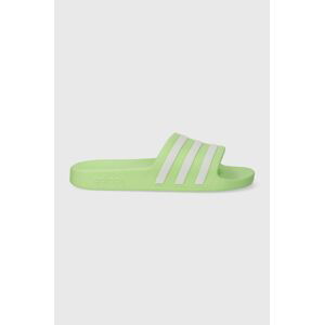 Pantofle adidas zelená barva, IF6046