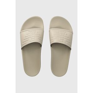 Pantofle Emporio Armani Underwear béžová barva, XVPS08 XN747 N840