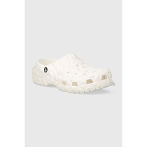 Pantofle Crocs Classic Geometric Clog bílá barva, 209563