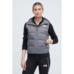 Sportovní péřová vesta The North Face Hyalite šedá barva