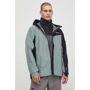 Nepromokavá bunda adidas TERREX Multi 2.5 L RAIN.RDY pánská, zelená barva, IN4770