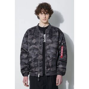 Bomber bunda Alpha Industries MA-1 CS Camo černá barva, přechodná