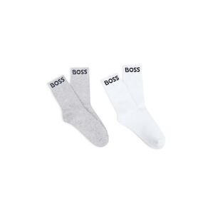 Dětské ponožky BOSS 2-pack šedá barva