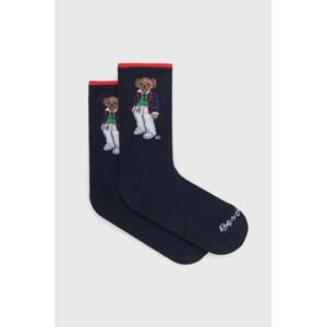 Ponožky Polo Ralph Lauren dámské, tmavomodrá barva