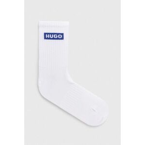 Ponožky Hugo Blue 3-pack dámské, bílá barva, 50523032