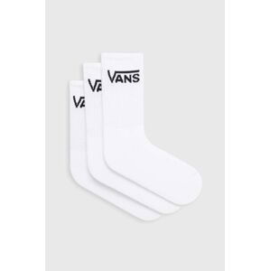 Ponožky Vans 3-pack dámské, bílá barva