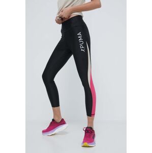 Tréninkové legíny Puma Fit Eversculpt černá barva, s potiskem, 524798