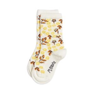 Dětské ponožky Mini Rodini Flowers žlutá barva