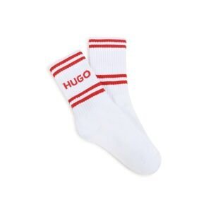 Dětské ponožky HUGO 2-pack bílá barva