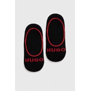 Ponožky HUGO 3-pack pánské, černá barva, 50514921