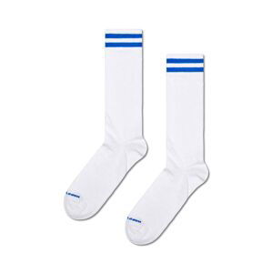 Ponožky Happy Socks Solid Sneaker Thin Crew bílá barva