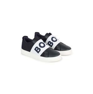 Dětské sneakers boty BOSS tmavomodrá barva