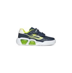 Dětské sneakers boty Geox ILLUMINUS zelená barva