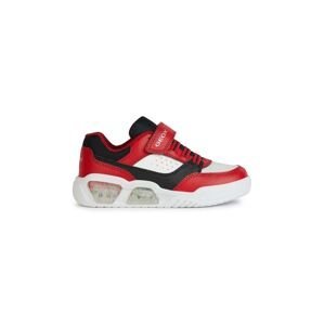 Dětské sneakers boty Geox ILLUMINUS červená barva