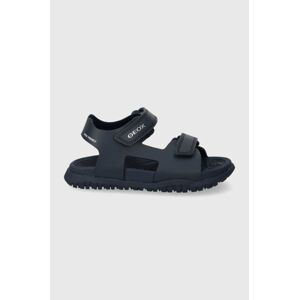 Dětské sandály Geox SANDAL FUSBETTO tmavomodrá barva