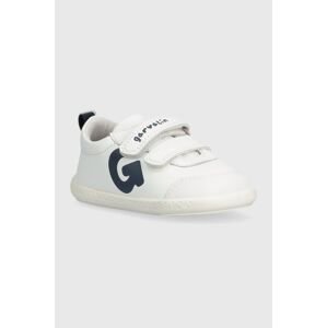 Dětské kožené sneakers boty Garvalin bílá barva