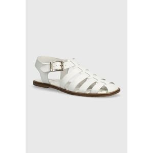 Kožené sandály Barbour Macy dámské, bílá barva, LFO0683WH12